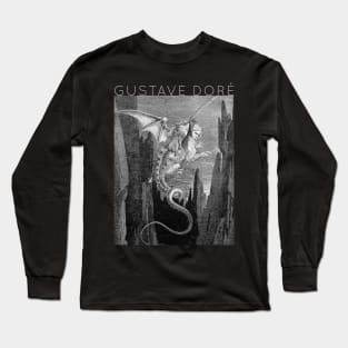 Gustave Doré - The Flight of Geryon - Virgil and Dante Long Sleeve T-Shirt